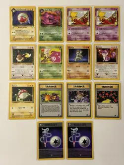 Pokemon Team Rocket Unlimited Lot Of 14 Cards - Vintage LP/NM! - Image 1