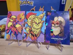 Pokemon Team Rocket Card Database - Growlithe & Arcanine Card Set - 3 Card Lot - Image 3