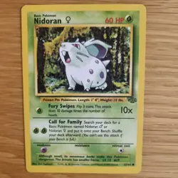 NIDORAN 57/64 POKEMON CARD (JUNGLE SET) - Image 1