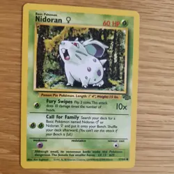 NIDORAN 57/64 POKEMON CARD (JUNGLE SET) - Image 3