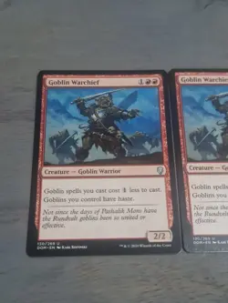 MTG Goblin Warchief X2 - Dominaria 130/269 Regular Uncommon-NM Condition - Image 2