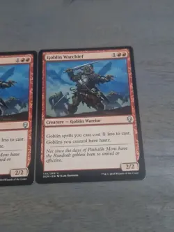 MTG Goblin Warchief X2 - Dominaria 130/269 Regular Uncommon-NM Condition - Image 3