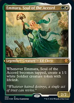 Emmara, Soul of the Accord (Foil Etched) [Starter Commander Decks] Magic MTG - Image 1