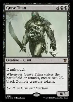 MTG - GRAVE TITAN - Murders at Karlov Manor Commander - Image 1
