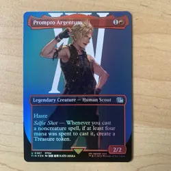 Prompto Argentum (Borderless) (FOIL) ✅ Final Fantasy ✅ Magic (mtg) - Image 1