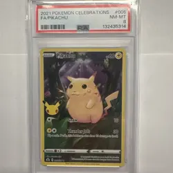 2021 POKEMON CELEBRATIONS #006 FLYING #008 SURFING + FA #005 PIKACHU ALL PSA 8 - Image 2