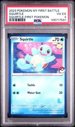 2023 POKEMON MY FIRST BATTLE-SQUIRTLE DECK SQUIRTLE SQUIRTLE-FIRST POKEMON PSA 4 - Image 1
