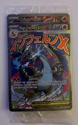 Pokemon Mega Charizard X ex MEP 023 Oricorio ex 024 UPC Black Star Promos Sealed - Image 1