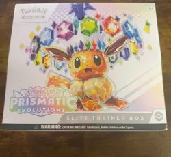 Pokemon Prismatic Evolutions Elite Trainer Box ETB NEW SEALED Eevee 9 Packs - Image 1