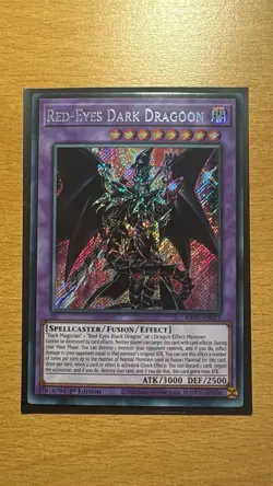 Yu-Gi-Oh! Red-Eyes Dark Dragoon RA02-EN021 Secret Rare 1st Edition Mint English - Image 1