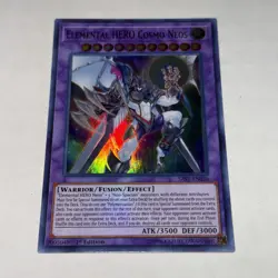 Yu-Gi-Oh! Elemental Hero Cosmo Neos (SAST-EN036) Super Rare - 1st Edition (NM) - Image 1
