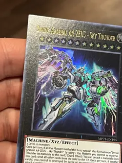 Yugioh Divine Arsenal AA-ZEUS-Sky Thunder MP21-EN195 Ultra Rare 1st Ed LP - Image 2