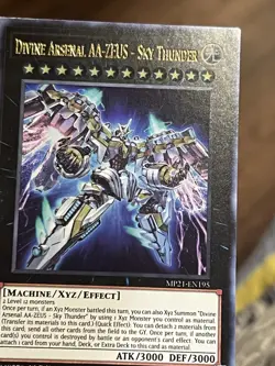 Yugioh Divine Arsenal AA-ZEUS-Sky Thunder MP21-EN195 Ultra Rare 1st Ed LP - Image 3