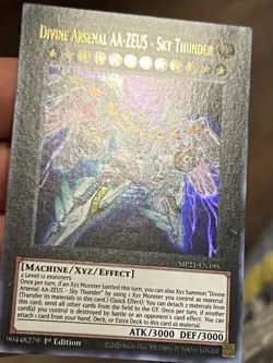 Yugioh Divine Arsenal AA-ZEUS-Sky Thunder MP21-EN195 Ultra Rare 1st Ed LP - Image 4