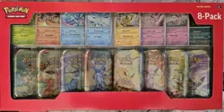 Pokemon Prismatic Evolutions Mini Tin 8-Pack With Promo Cards Costco - Image 1