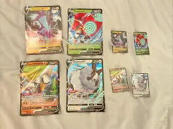 Jumbo Pokemon V Card Lot With Regular Size Promo Cards. - Image 1