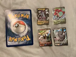 Jumbo Pokemon V Card Lot With Regular Size Promo Cards. - Image 4