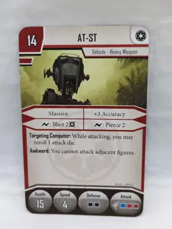 (2) Star Wars Imperial Assault General Weiss Villain Pack Cards - Image 2
