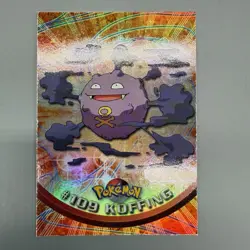 Topps Pokemon Koffing 109 Blue Label 2000 Rainbow Foil Holo LP Card - Image 1