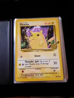 Pokemon 25th Anniversary Jumbo Binder Full (60) Card Lot - Image 2