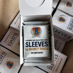 Beckett Shield Soft Penny Card Sleeves 15 Packs of 100 Sleeves, Full Box of 1500 - Image 1