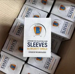 Beckett Shield Soft Penny Card Sleeves 15 Packs of 100 Sleeves, Full Box of 1500 - Image 2