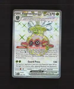 Forretress ex 230/193 Paldea Evolved Full Art Ultra Rare Holo Pokemon Card NM - Image 1