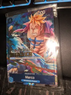 One Piece Card Game - Marco (P-071) Foil Winner English Sealed - Image 2
