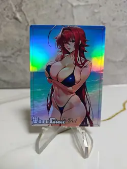 Rias Gremory Trading Card Waifu Goddess Story Anime Girl holo Karte Manga Art - Image 1