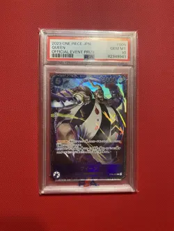 2023 ONE PIECE JPN PROMOS OFFICIAL EVENT PRIZE #005 QUEEN PSA 10 Card TCG - Image 1