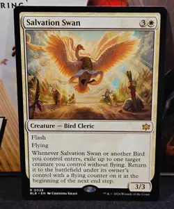 magic the gathering - Salvation Swan - Creature - Bird Cleric - Rare - Flying - Image 1