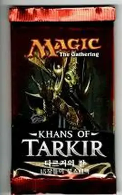 1x Khans of Tarkir: Korean: Booster Pack New Sealed Product - Magic: The Gather - Image 1