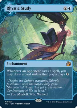 Rhystic Study [Wilds of Eldraine: Enchanting Tales] Near Mint - Image 1