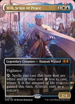 MTG Wilds of Eldraine BORDERLESS M Will, Scion of Peace #0302 - Image 1