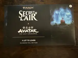 Secret Lair x Avatar The Last Airbender: A Lot to Learn Rainbow Foil Sealed New - Image 1