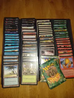 MTG Mirage Mixed Lot 65 Cards with Starter Deck Box And Rule Book - Image 1