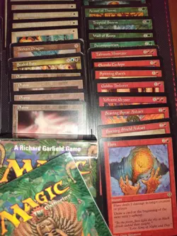 MTG Mirage Mixed Lot 65 Cards with Starter Deck Box And Rule Book - Image 3