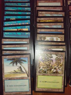 MTG Mirage Mixed Lot 65 Cards with Starter Deck Box And Rule Book - Image 5