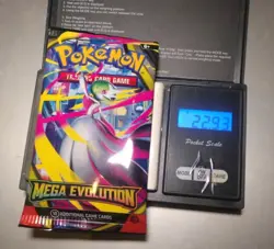 Heavy 22.93g Pokemon Tcg mega evolution Booster Pack Factory Sealed New - Image 1
