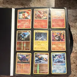 Pokemon TCG Binder Lot Eevee Pikachu Flareon Groudon Suicune Holo Cards - Image 1