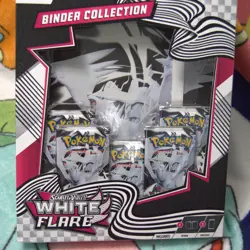 Pokemon TCG Scarlet & Violet White Flare Binder Collection Factory Sealed - Image 1