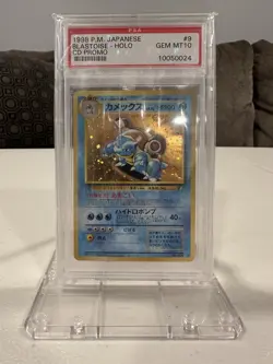 Pokemon 1998 Holo Blastoise - Japanese CD Promo #009 PSA 10 Gem Mint - Image 1