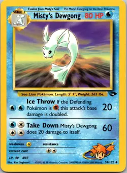 Misty's Dewgong - Gym Challenge #054/132 Pokemon tcg - Image 1