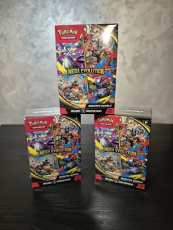 Pokemon TCG Mega Evolution Phantasmal Flames Booster Bundles New Sealed 6 Packs - Image 1