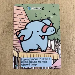 Phanie Phanpy Pokiebubies V2 1st Edition Fan Art 182 Chef Ken Lee Pokemon - Image 1
