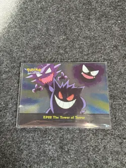 Topps Pokemon EP. 22 The Tower Of Terror Foil - Gengar Haunter Gastly Holo LP - Image 1