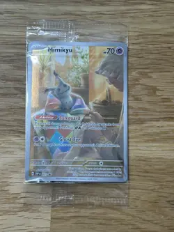 Pokemon TCG Mimikyu SVP075 Promo Paldean Fates Sealed - Image 1