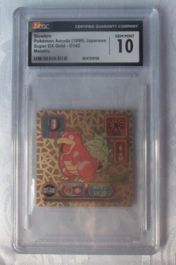 1999 AMADA POKEMON JP Slowbro D142 SUPER DX GOLD STICKER ~ PSA 10 - Image 1