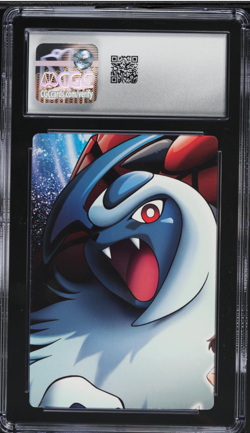 2004 Pokemon Japanese Bandai Carddass Zukan Gold & Silver Adventure Absol CGC 9 - Image 3