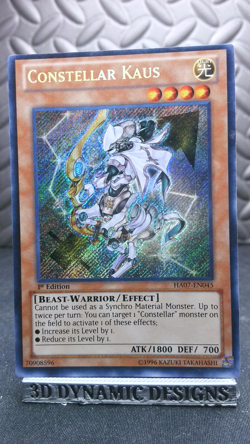 | Yugioh Constellar Kaus HA07-EN045 1st Edition Secret Rare LP/PL 🔥 | - Image 1